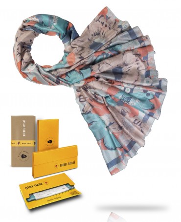 Палантин Женский SN40-FL.HEUREUSE/CORAL